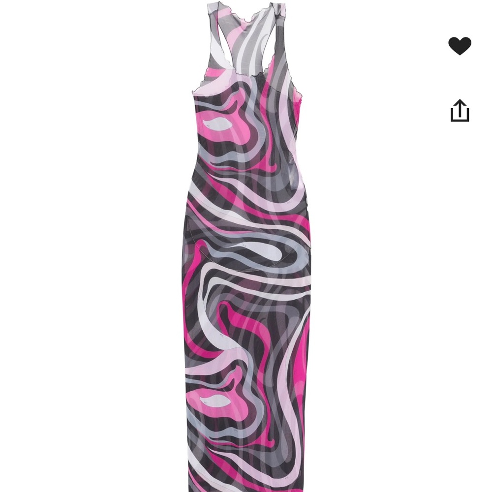 Pucci Iride-print dress Pink and Gray